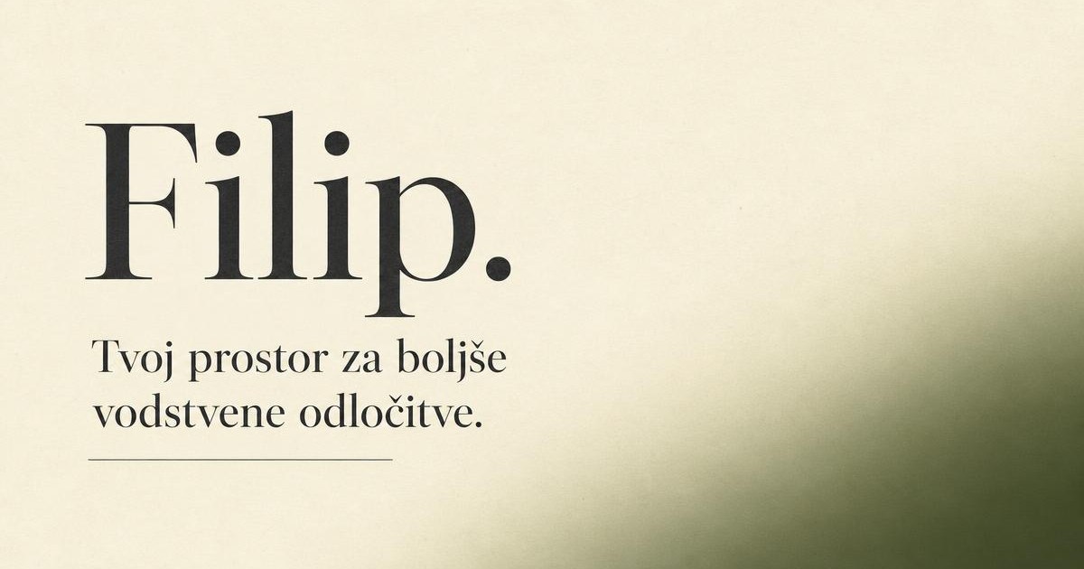 Website preview of coachfilip.si