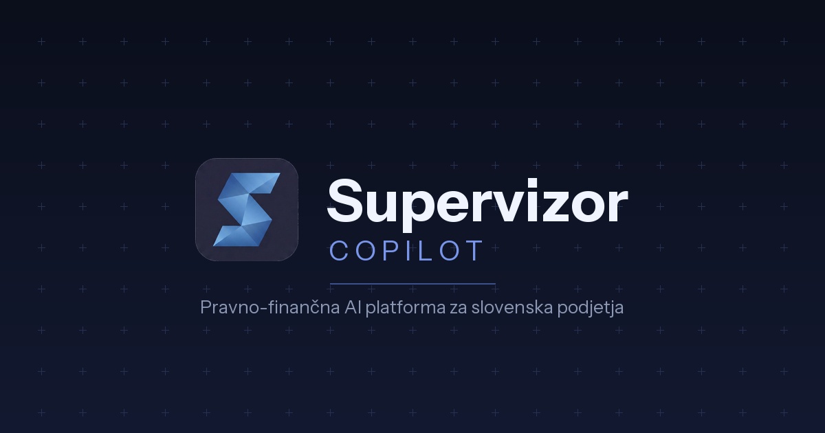 Application preview of copilot.supervizor.si